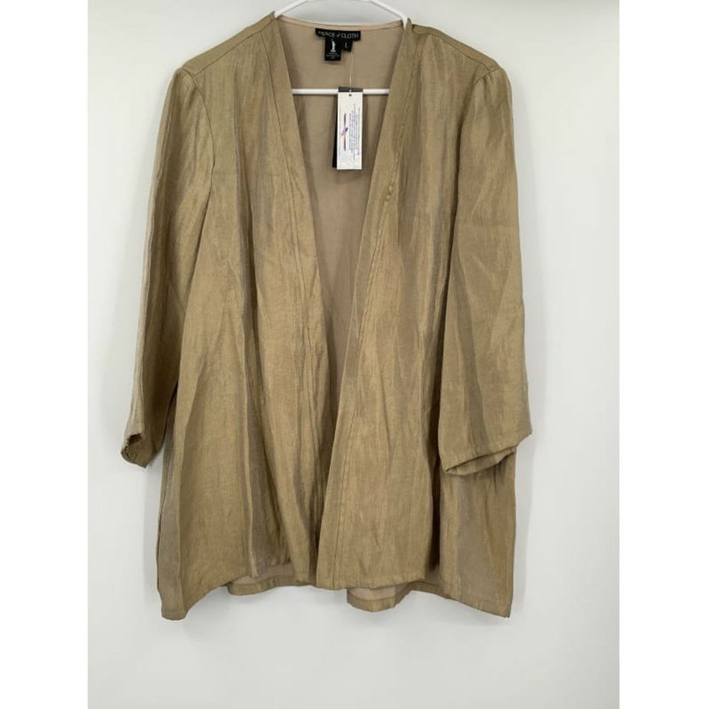 New Peace Of Cloth Celeste Open Front Jacket Small S - Picture 3 of 11